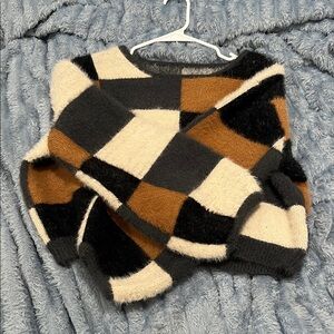checkered sweater